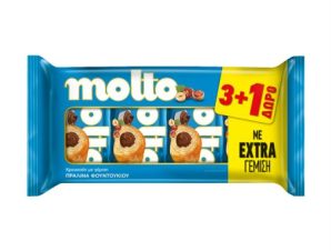 Κρουασάν με Γέμιση Πραλίνα Molto (3x98g) 3+1 Δώρο