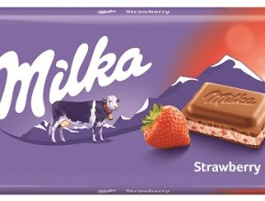 Σοκολάτα Γάλακτος με Φράουλα Milka (100g)