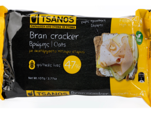 Crackers Bran με Βρώμη, Τσάνος (107g)