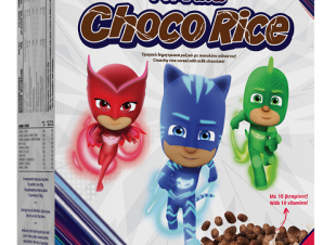 Δημητριακά PJ Masks Choco Rice Nutri Valley (375g)