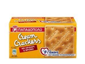 Cream Crackers με Kριθάρι, Bρώμη και B-γλυκάνη Παπαδοπούλου (185 g)