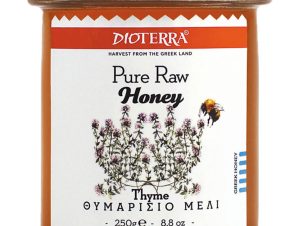 Αγνό, άθερμο θυμαρίσιο μέλι, Αχαΐας “Dioterra” 250g>